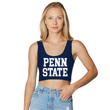 Load image into Gallery viewer, Penn State Classic Navy Crop Tank Top