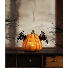 Load image into Gallery viewer, Pumpkin Bat Luminary by Bethany Lowe Designs