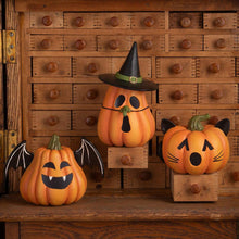 Load image into Gallery viewer, Pumpkin Bat Luminary by Bethany Lowe Designs