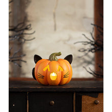 Load image into Gallery viewer, Pumpkin Cat Luminary by Bethany Lowe Designs