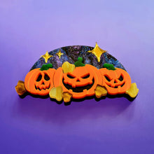 Load image into Gallery viewer, Pumpkin Party Brooch by Cherryloco