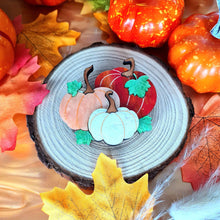 Load image into Gallery viewer, Pumpkin Patch Brooch by Cherryloco - ORANGE