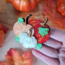 Load image into Gallery viewer, Pumpkin Patch Brooch by Cherryloco - ORANGE
