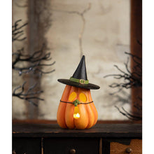 Load image into Gallery viewer, Pumpkin Witch Luminary by Bethany Lowe Designs