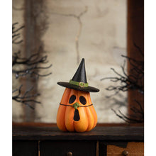 Load image into Gallery viewer, Pumpkin Witch Luminary by Bethany Lowe Designs
