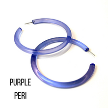 Load image into Gallery viewer, Bangle Lucite Hoop Earrings - 3 Inch