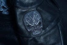 Load image into Gallery viewer, Men's Black Reflective Skulls Scooter Jacket