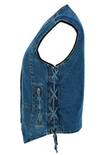 Load image into Gallery viewer, Women's 6 Pocket Denim Utility Vest - Blue