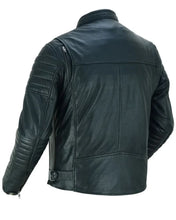 Load image into Gallery viewer, Men's Lightweight Drum Dyed Naked Lambskin Crossover Scooter - Black