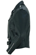 Load image into Gallery viewer, Women's Classic Plain Side Fitted M/C Style Jacket