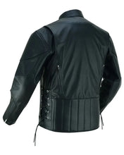 Load image into Gallery viewer, AM Knucklehead Premium Black Men's Leather Motorcycle Jacket