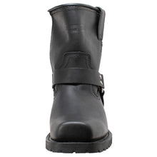 Load image into Gallery viewer, Strikewalk Men's leather motorcycle boots - Black