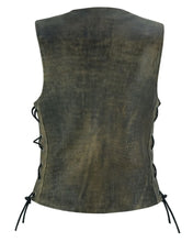 Load image into Gallery viewer, Women's Antique Brown Single Back Panel Concealed Carry Vest