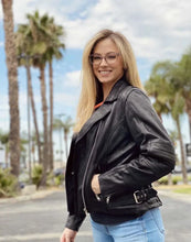 Load image into Gallery viewer, Women's Updated Lightweight Stylish M/C Jacket