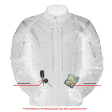 Load image into Gallery viewer, Men's Blast Black Micro Mesh Motorcycle Jacket – Ventilated
