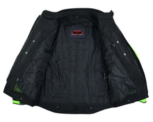 Load image into Gallery viewer, 4-Season Hi-Vis Mens Textile Motorycyle Jacket  Waterproof &amp; Ventilated