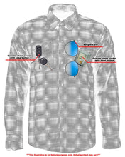 Load image into Gallery viewer, Flannel Shirt - Blue and Black Shaded