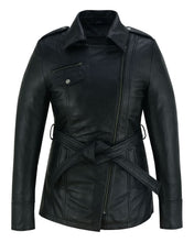 Load image into Gallery viewer, Dark Siren Women's Leather Jacket Black
