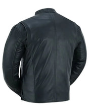 Load image into Gallery viewer, Men's Lightweight Drum Dyed Naked Lambskin Jacket - Black