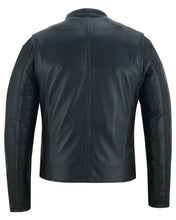 Load image into Gallery viewer, Men's Lightweight Drum Dyed Naked Lambskin Jacket - Black
