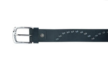 Load image into Gallery viewer, BLT Super Cool Curved Pattern Studded Leather Belt