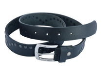 Load image into Gallery viewer, BLT Super Cool Curved Pattern Studded Leather Belt