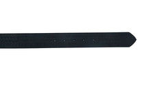 Load image into Gallery viewer, BLT Timeless Black Basket Weave Pattern Leather Belt