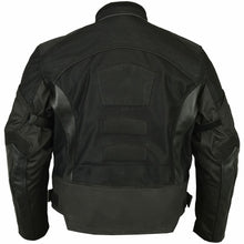 Load image into Gallery viewer, Mens Leather &amp; Mesh Motorcycle Jacket  – Waterproof Liner