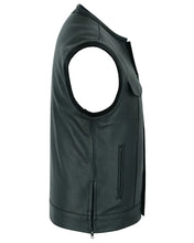Load image into Gallery viewer, Eclipse Black Motorcycle Vest - Hidden Smart Access Pockets &amp; Durable Lining
