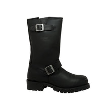 Load image into Gallery viewer, Shadowstep Men's Black leather motorcycle boots