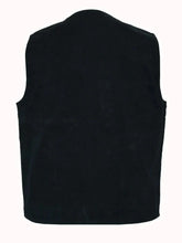 Load image into Gallery viewer, Men's Traditional Motorcycle Denim Vest with Plain Sides