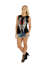 Load image into Gallery viewer, Women's Rock Star Lace-Up Tank Top
