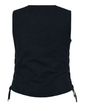 Load image into Gallery viewer, Women's Denim Longer Body ¾ Vest - Side Laces
