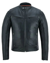 Load image into Gallery viewer, Men's Lightweight Drum Dyed Naked Lambskin Jacket - Black