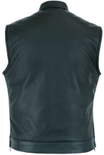 Load image into Gallery viewer, Men's Double Crosser Motorcycle Vest - Black
