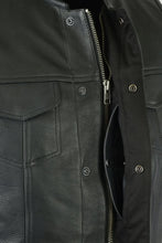 Load image into Gallery viewer, Renegade Classics Pick Black Motorcycle Vest with Smart Access Pockets