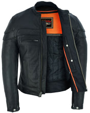 Load image into Gallery viewer, Speedster Black Men's Leather Motorcycle Jacket