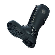 Load image into Gallery viewer, Women's 15 Inch Black Leather Stylish Harness Boot