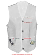 Load image into Gallery viewer, Men's Single Back Panel motorcycle vest