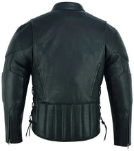 Load image into Gallery viewer, Men's Premium Vented Motorcycle Jacket – Side Laces