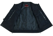 Load image into Gallery viewer, Eclipse Black Motorcycle Vest - Hidden Smart Access Pockets &amp; Durable Lining
