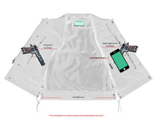 Load image into Gallery viewer, Men's Combat Black motorcycle Leather Vest - Gun Pockets &amp; Side Laces