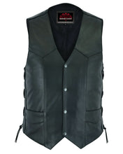 Load image into Gallery viewer, Men's Side Lace Economy Vest - Black