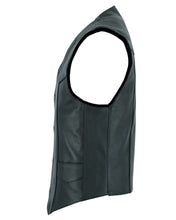 Load image into Gallery viewer, Men's Plain Side Economy Vest - Black