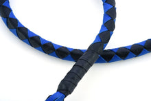 Load image into Gallery viewer, GBW25 Leather Biker Whip-Blue/Black
