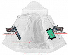 Load image into Gallery viewer, Men's Black Leather Motorcycle Vest with Removable Hood