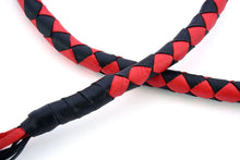 Load image into Gallery viewer, GBW23 Leather Biker Whip-Red/Black