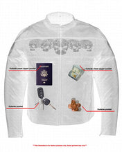 Load image into Gallery viewer, Men's Textile Scooter Style Jacket w/ Reflective Skulls