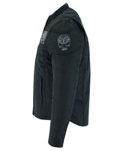 Load image into Gallery viewer, Men's Textile Scooter Style Jacket w/ Reflective Skulls