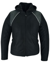 Load image into Gallery viewer, Darkstream Women's Mesh  Motorcycle Jacket - Black/ Black Tone Reflective